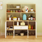 Detachable Solid 1.2m Height Wooden Storage Shelves For Kitchen
