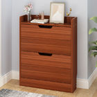Modern 6 Pair 17cm Width Two Tier Slimline Shoe Cabinet For Entryway