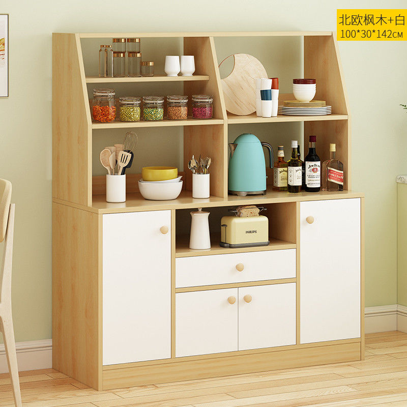 Single Drawer Kitchen Sideboard Cabinet , 142cm Height Modern Buffet Cabinet